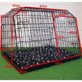 Pet World 38 Large Car Dog Cage Crate Pet Travel Guard Hatchback Estate & 4x4 9 EST38L