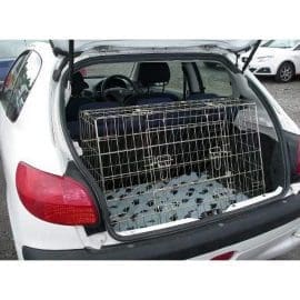 Pet World Car Dog Crate Cage Guard - Peugeot 206 1998 - 2009 Pet Carrier Travel Crate