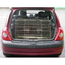 Pet World Car Dog Cage Crate Travel Guard - Renault Clio - 2001 - 2008 Pet Carrier Travel Crate