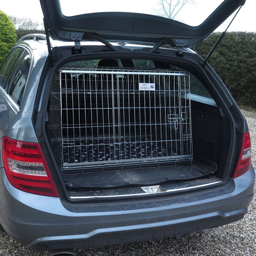 Pet World Car Dog Cage - Mercedes-Benz C-Class Station Wagon Estate 1 Gabbia per cani da auto Pet World - Mercedes-Benz Classe C Station Wagon Estate