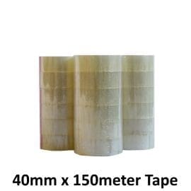 CLEAR STRONG PARCEL PACKING TAPE EXTRA LONG 40mm x 150M