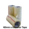 CLEAR STRONG PARCEL PACKING TAPE 40mm x 66m LONG LENGTH