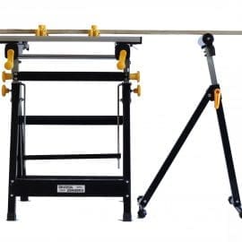 Alternative view of Universal Telescopic Tilting Workbench & Roller Stand Mitre Saw