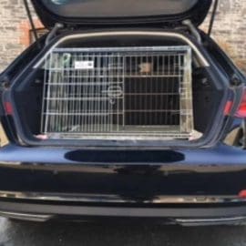 audi a3, audi e-tron, dog cage, pet carrier