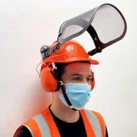 Alternative view of 3-in-1 Safety Helmet, Visor & Ear Defenders