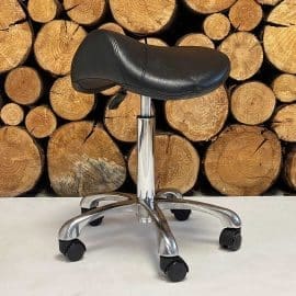 Log Splitter Saddle Stool - Adjustable Hydraulic Swivel Stool