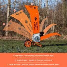 Forest Master Professional 9HP Petrol Wood Chipper & Garden Shredder (FM9DDES) 11 FM9DD Rotating Drum for Alternating Loads