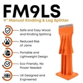 Alternative view of FM9LS 9" Manual Kindling & Log Splitter – Portable Precision and Safety for All Your Wood-Splitting Needs