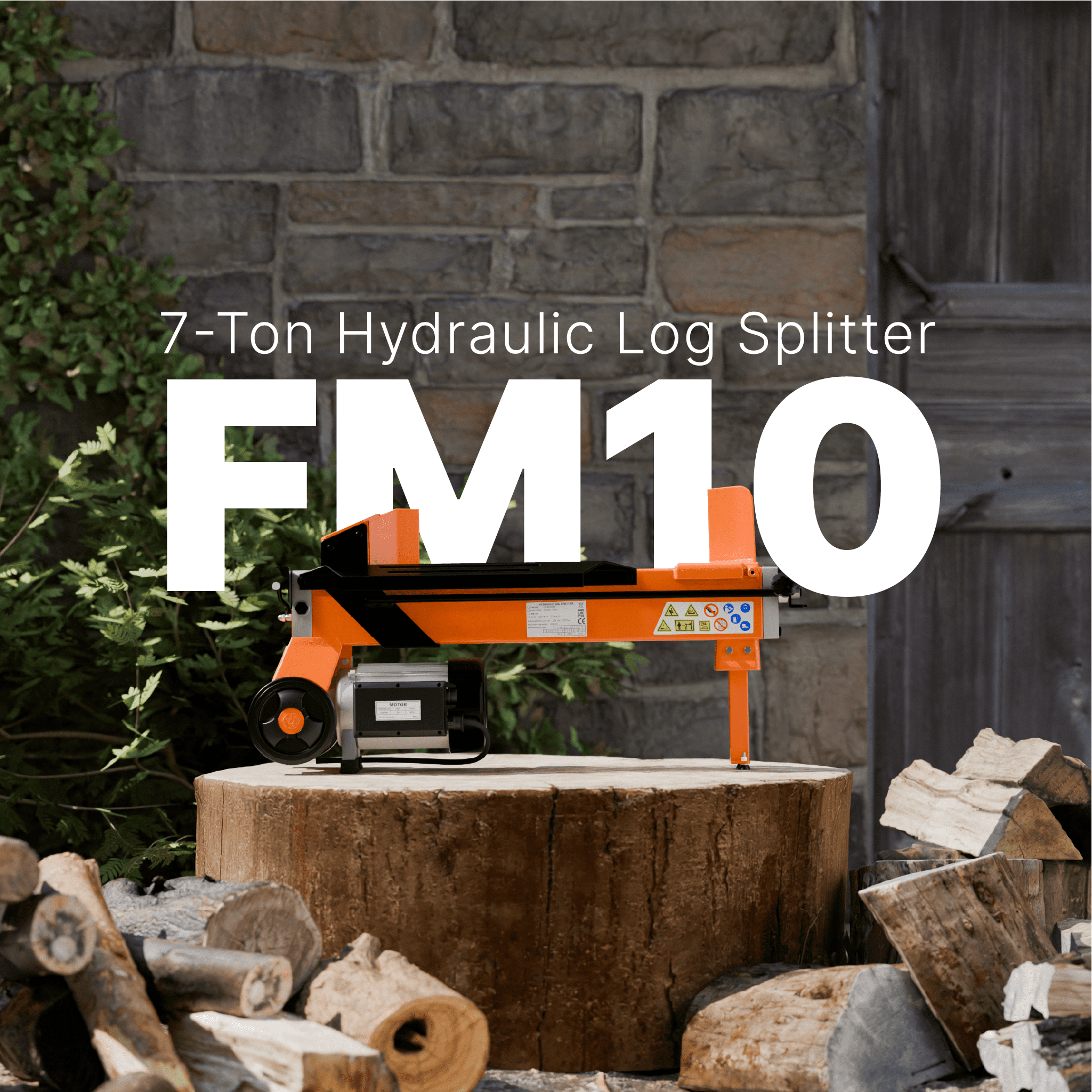 Forest Master FM10 Series – 5 Ton & 7 Ton Electric Log Splitters with DuoCut™ Blade 3 FM10 7 tons brændekløver