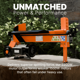 Forest Master FM10 Series – 5 Ton & 7 Ton Electric Log Splitters with DuoCut™ Blade 10 Uovertruffen kraft og ydeevne i brændekløveren