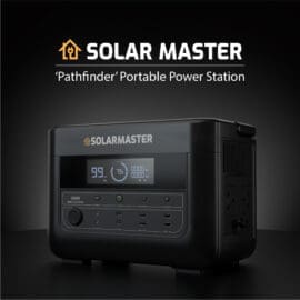 Alternative view of Solar Master GEN-1200 ‘Pathfinder’ Portable Power Station | 912Wh, 1200W (2400W Peak)