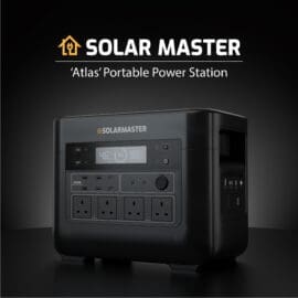 Alternative view of Solar Master GEN-2400 ‘Atlas’ Portable Power Station | 2150Wh, 2400W (4800W Peak)