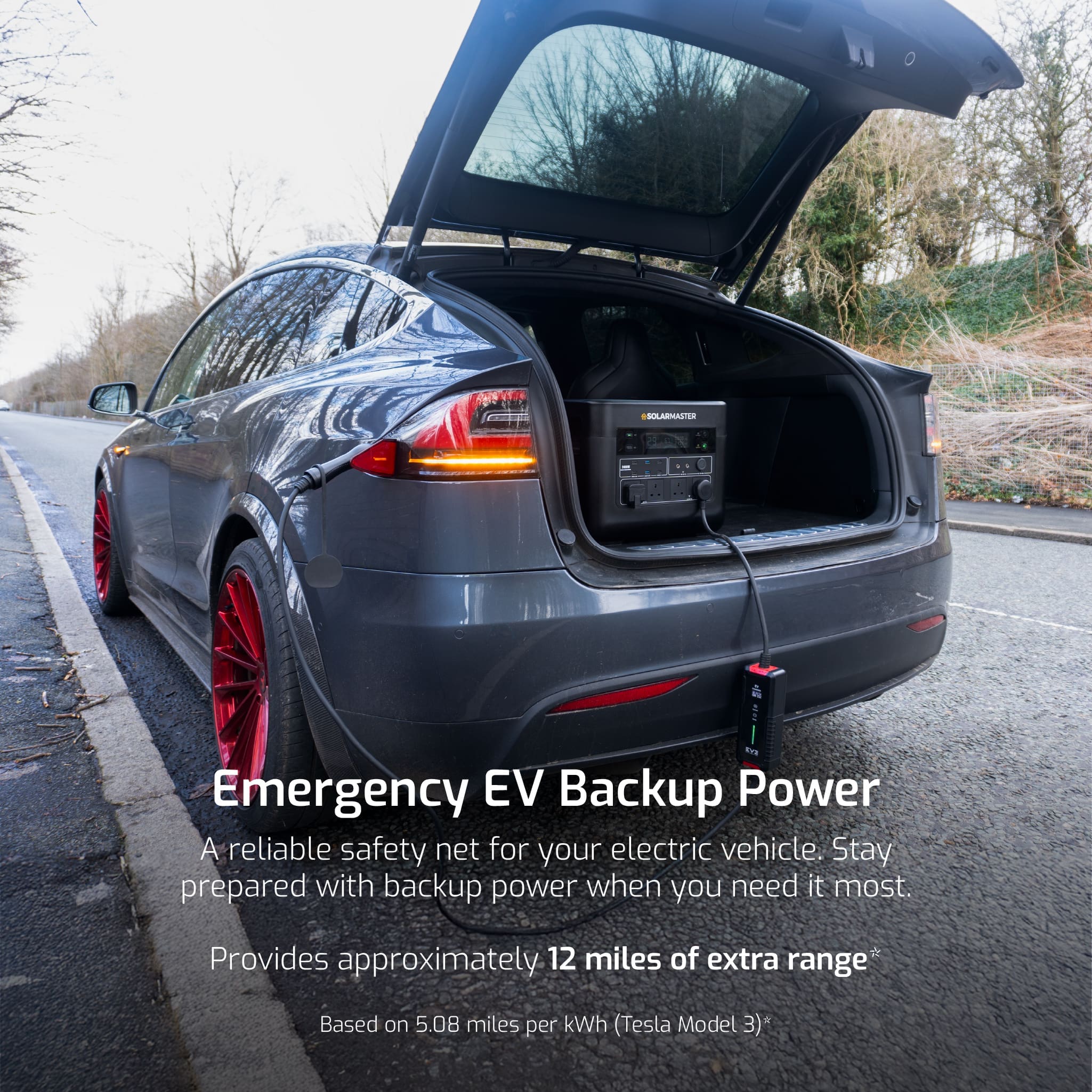 Solar Master GEN-2400 ‘Atlas’ Portable Power Station | 2150Wh, 2400W (4800W Peak) 7 Solar Master GEN-2400 'Atlas' bærbar strømstation | 2150 Wh, 2400 W (4800 W spidsbelastning) - Billede 6