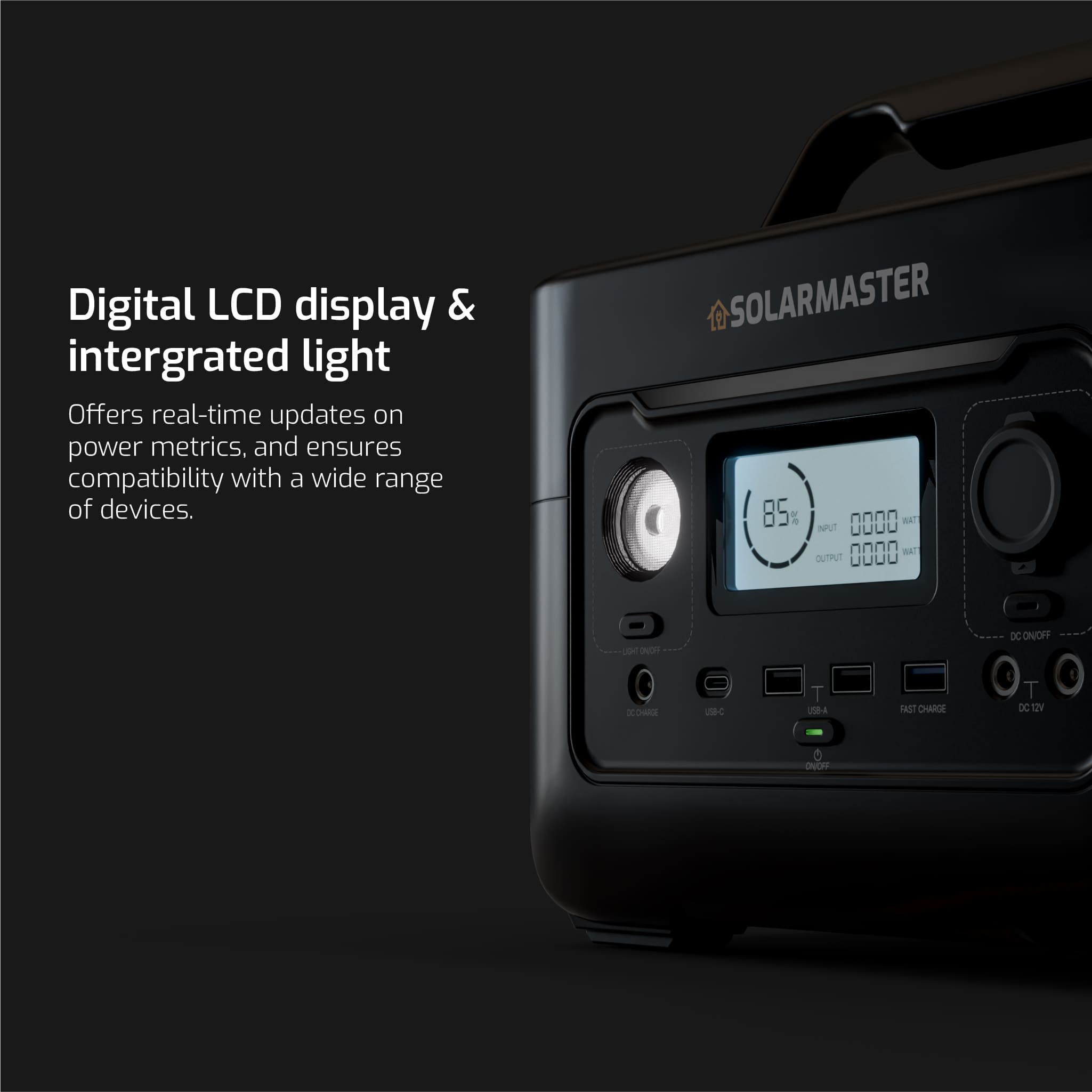 Solar Master GEN-300 ‘Scout’ Portable Power Station | 288Wh, 300W (600W Peak) 5 Solar Master GEN-300 ‘Scout’ Portable Power Station | 288Wh, 300W (600W Peak) - Image 4