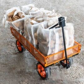 Alternative view of FM-CART Garden Trolley Cart – Heavy-Duty Garden Cart/Wagon with Fold-Down Mesh Sides & All-Terrain Wheels