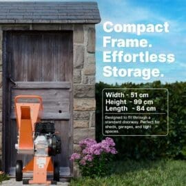 FM8DD Compact Heavy-Duty Petrol Wood Chipper & Mulcher | Powerful 8HP Engine, Direct Drive, Portable Design, UK Engineered 12 FM8DD T 7FM 1