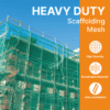 Heavy-Duty Green Scaffolding Debris Netting – 2m x 50m Roll