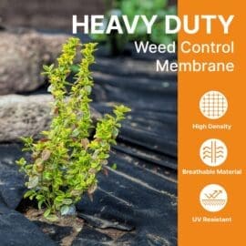 Heavy Duty Weed Control Membrane - Ultimate Solution for a Weed-Free Garden (Various Sizes)
