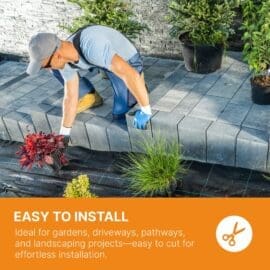 Heavy Duty Weed Control Membrane - Ultimate Solution for a Weed-Free Garden (Various Sizes) 12 Weed Membrane 02 O scaled 1