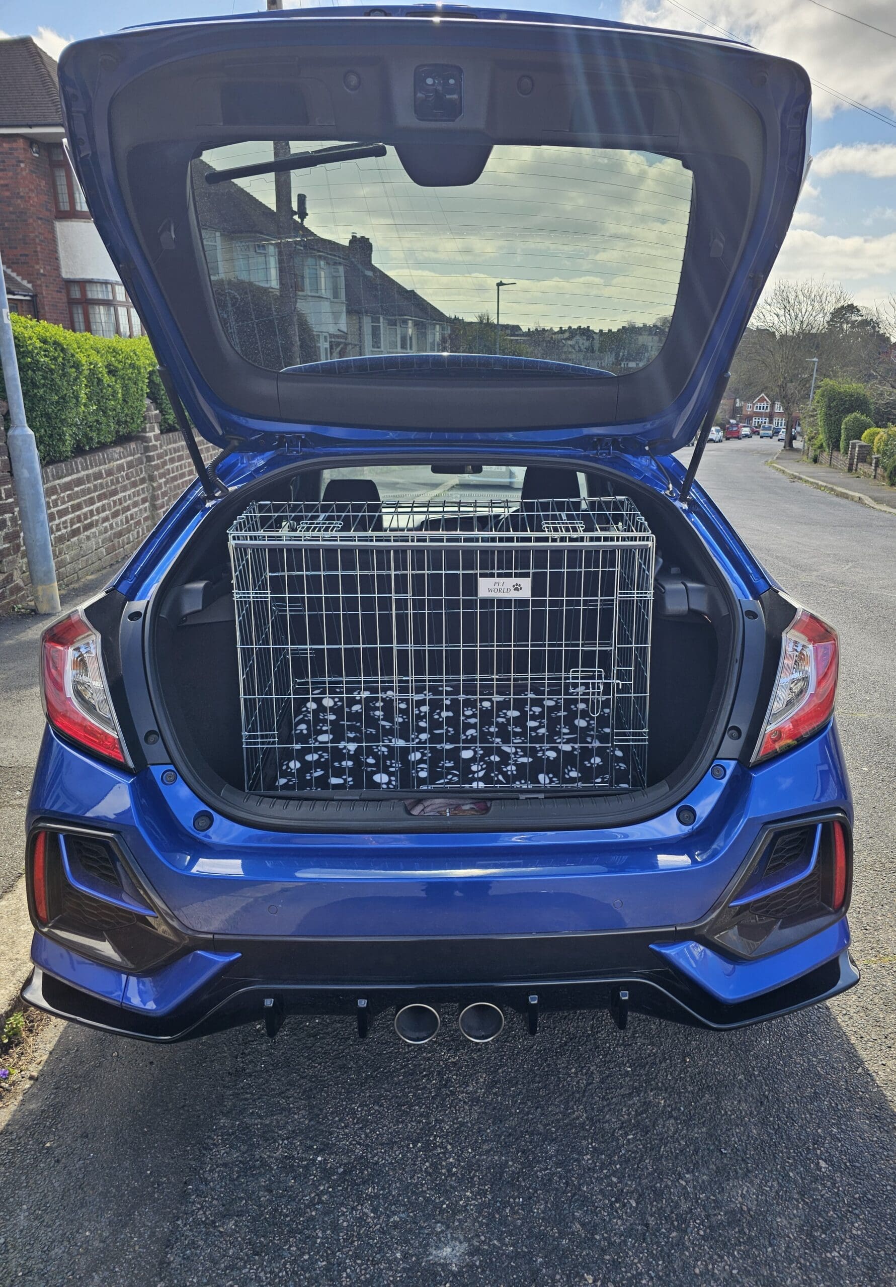 Pet World Car Dog Cage - Honda Civic 2021 Onwards - Crate 4 Pet World Transportbox für Hunde – Honda Civic ab Modelljahr 2021 – Transportbox – Bild 2